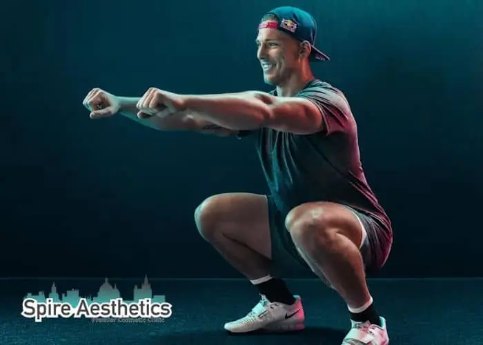Image of man build leg muscle Berkshire through exercise