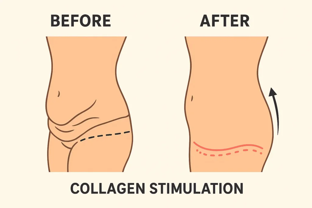 Before and after results for sagging skin after weight loss injections Berkshire