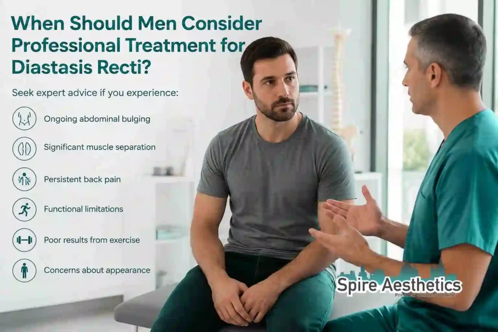 When Should Men Consider Professional Treatment for Diastasis Recti Berkshire?