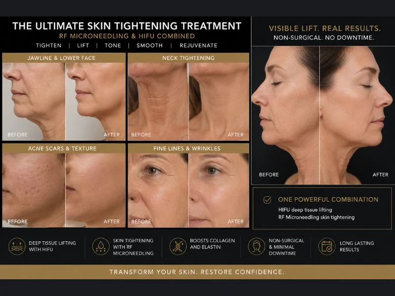 Results of combined treatment for the ultimate skin tightening treatment Berkshire